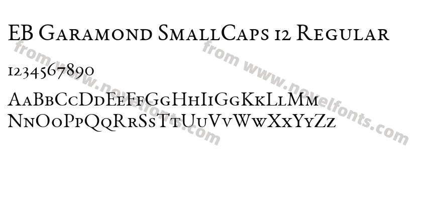 EB Garamond SmallCaps 12 RegularPreview