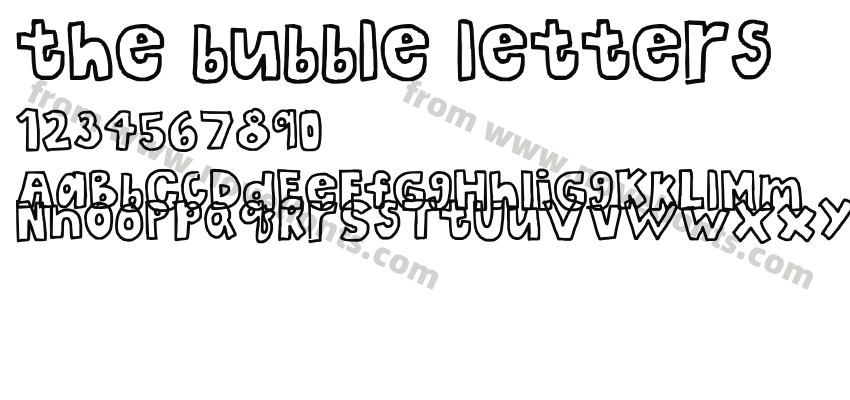 the bubble lettersPreview