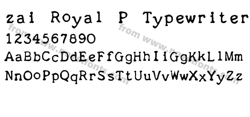 zai Royal P Typewriter 1933Preview