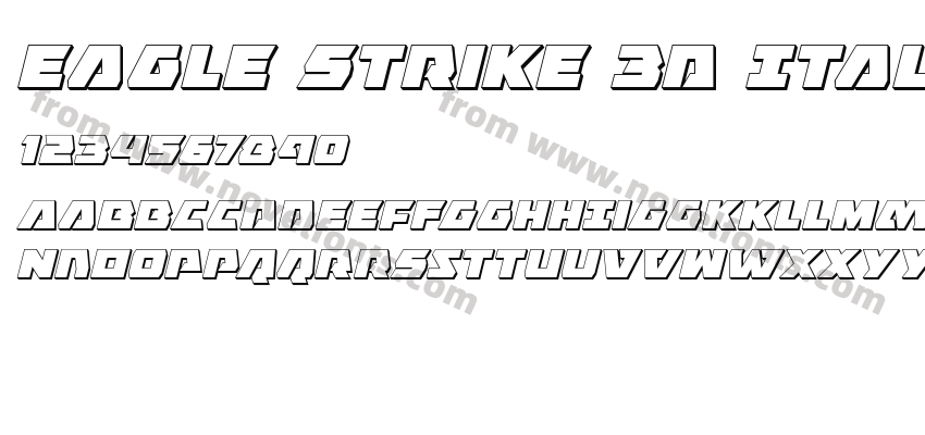 Eagle Strike 3D ItalicPreview