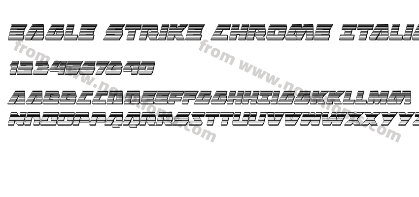 Eagle Strike Chrome ItalicPreview