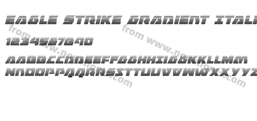 Eagle Strike Gradient ItalicPreview