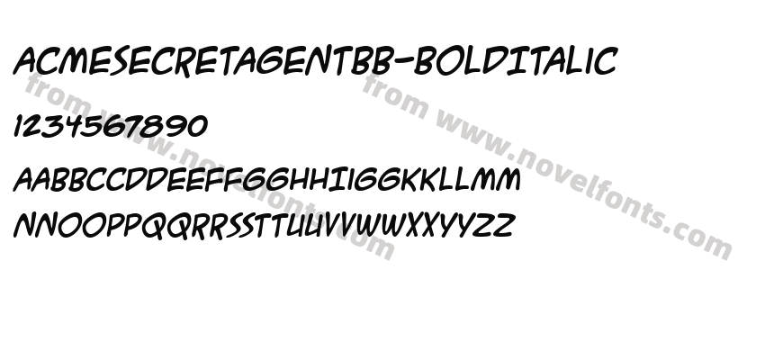 ACMESecretAgentBB-BoldItalicPreview