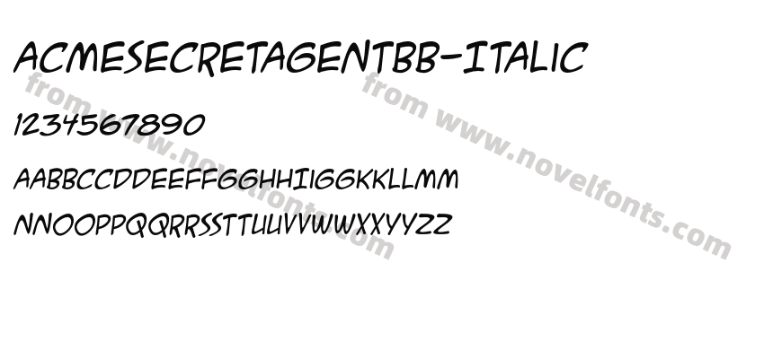 ACMESecretAgentBB-ItalicPreview