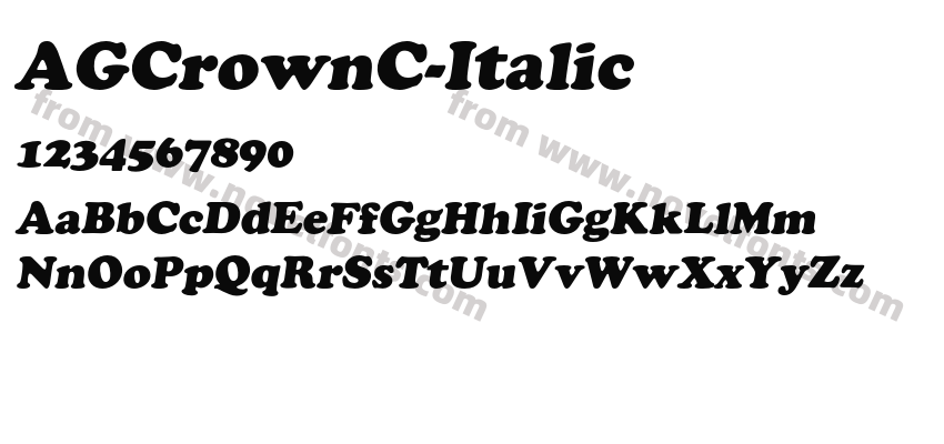 AGCrownC-ItalicPreview