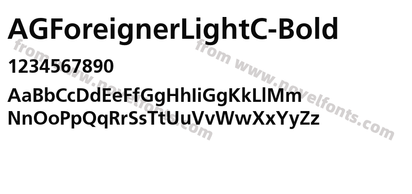 AGForeignerLightC-BoldPreview