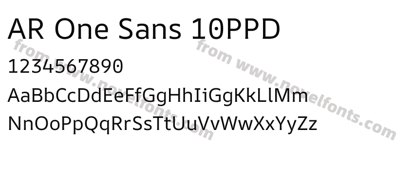 AR One Sans 10PPDPreview