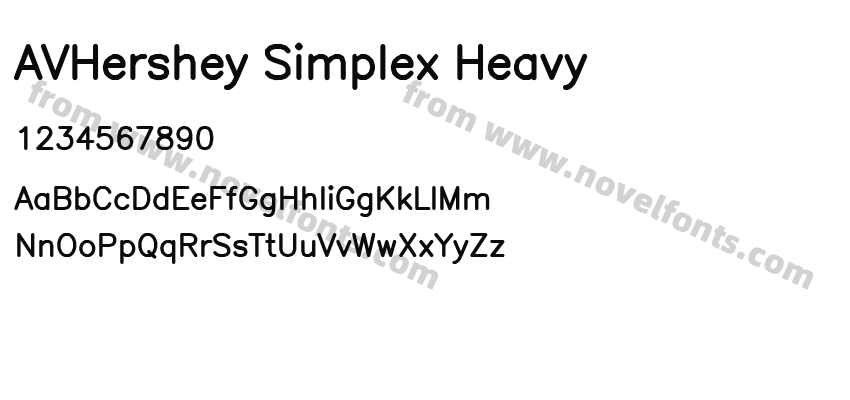 AVHershey Simplex HeavyPreview