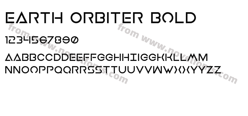 Earth Orbiter BoldPreview