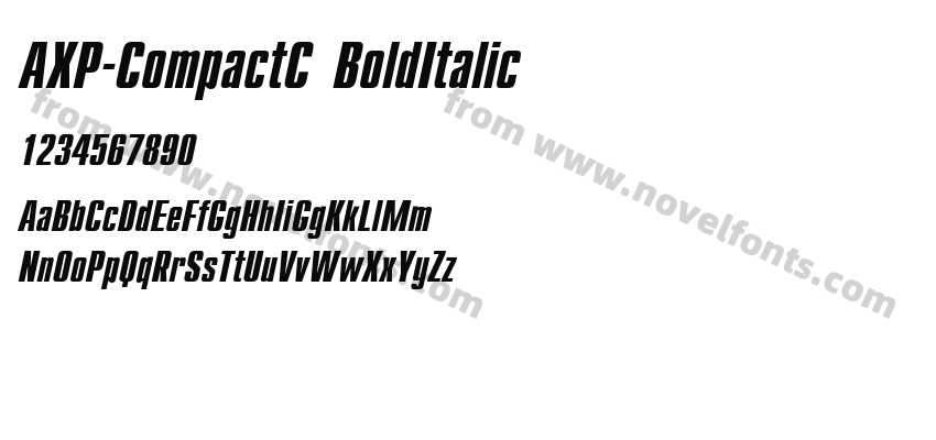 AXP-CompactC BoldItalicPreview