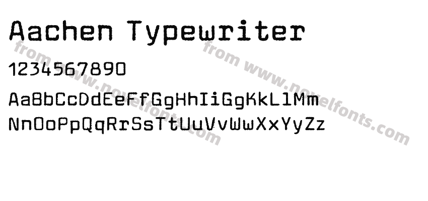 Aachen TypewriterPreview