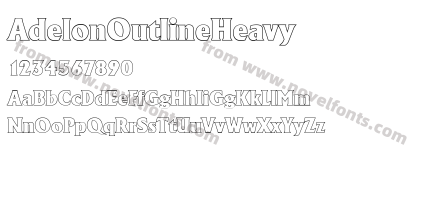 AdelonOutlineHeavyPreview