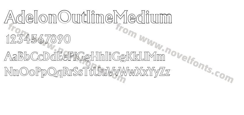 AdelonOutlineMediumPreview