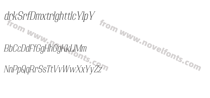 AdirekSerifDemoExtralightItalic-6YlpYPreview