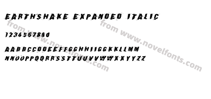 Earthshake Expanded ItalicPreview