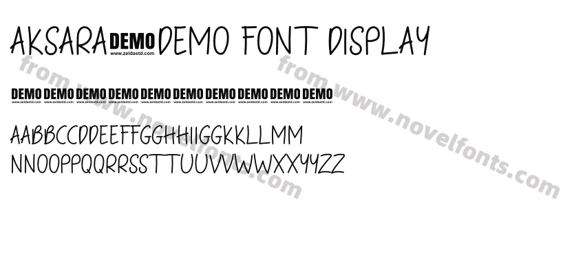 Aksara-DEMO FONT DisplayPreview