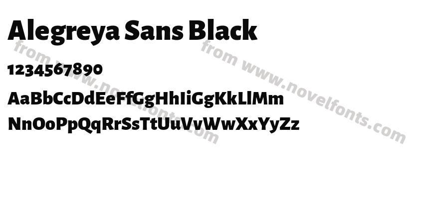 Alegreya Sans BlackPreview