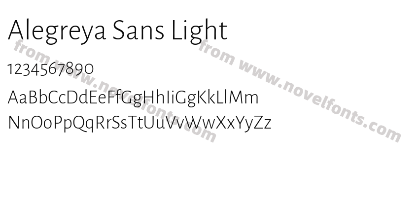 Alegreya Sans LightPreview