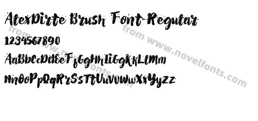 AlexDirte Brush Font-RegularPreview