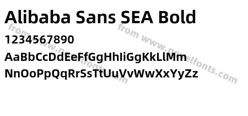 Alibaba Sans SEA BoldPreview