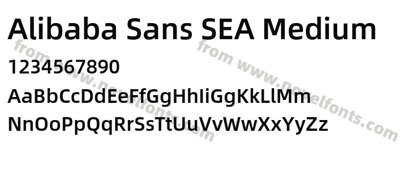 Alibaba Sans SEA MediumPreview