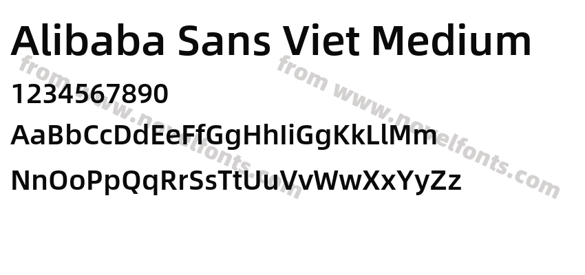 Alibaba Sans Viet MediumPreview