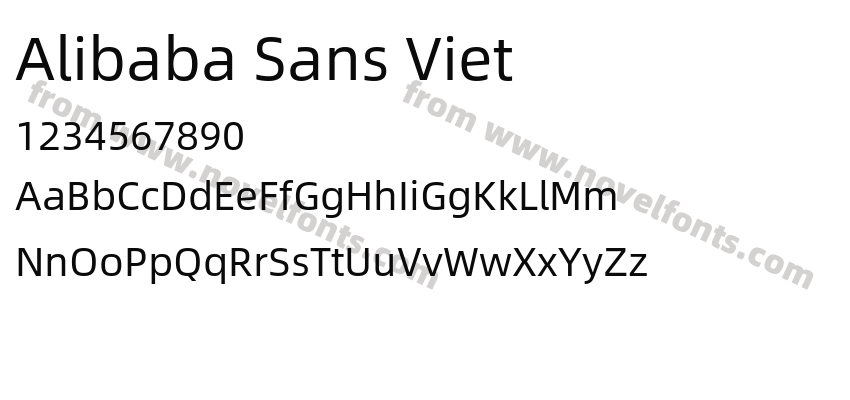 Alibaba Sans VietPreview