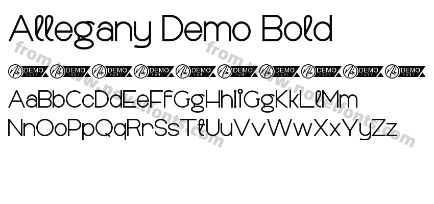 Allegany Demo BoldPreview