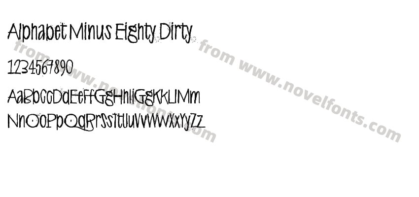 Alphabet Minus Eighty DirtyPreview