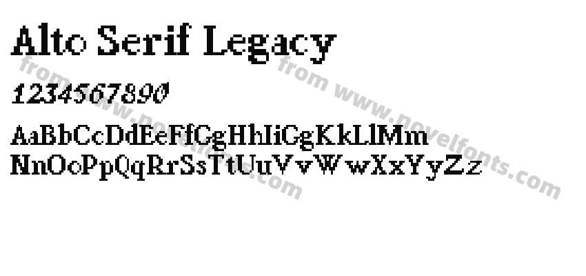 Alto Serif LegacyPreview