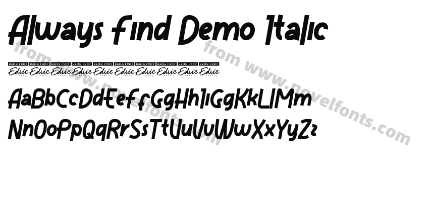 Always Find Demo ItalicPreview