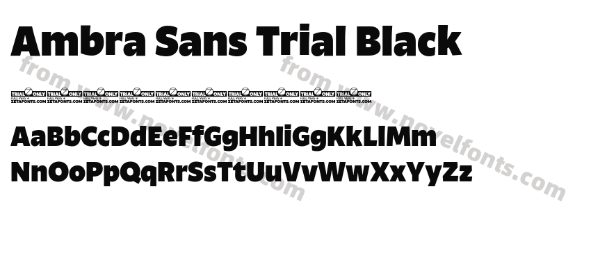 Ambra Sans Trial BlackPreview