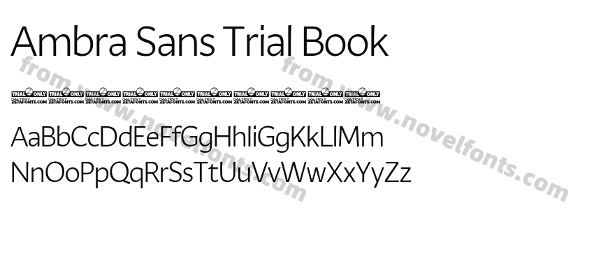 Ambra Sans Trial BookPreview