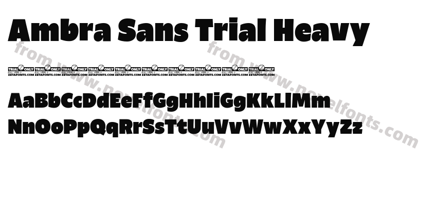 Ambra Sans Trial HeavyPreview