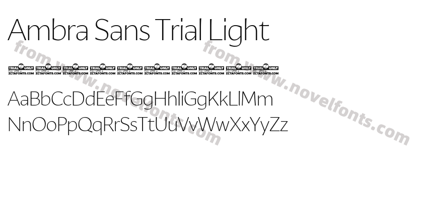 Ambra Sans Trial LightPreview