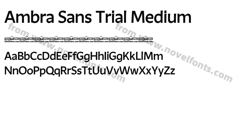 Ambra Sans Trial MediumPreview