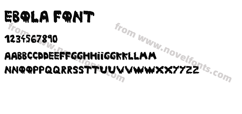 Ebola FontPreview