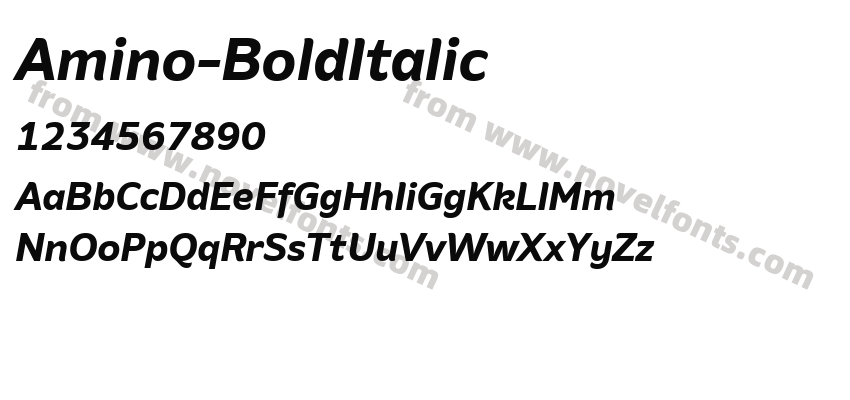 Amino-BoldItalicPreview