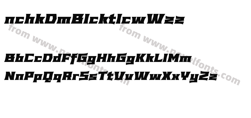 AnachakDemoBlackItalic-owWzzPreview