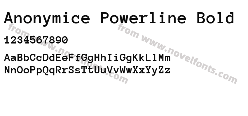 Anonymice Powerline BoldPreview