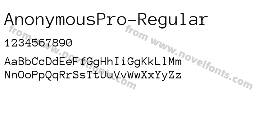 AnonymousPro-RegularPreview