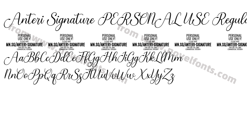 Anteri Signature PERSONAL USE RegularPreview