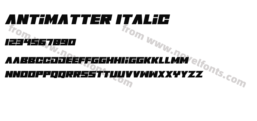 Antimatter ItalicPreview