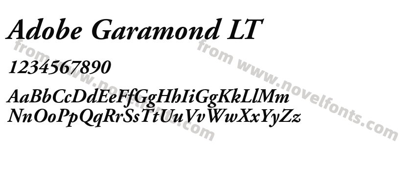 Adobe Garamond LTPreview