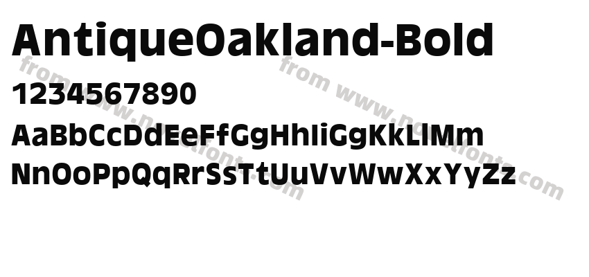 AntiqueOakland-BoldPreview