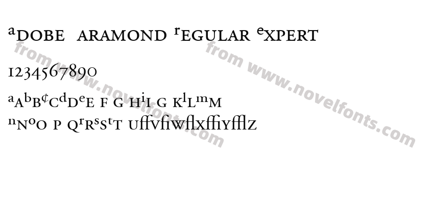 Adobe Garamond Regular ExpertPreview