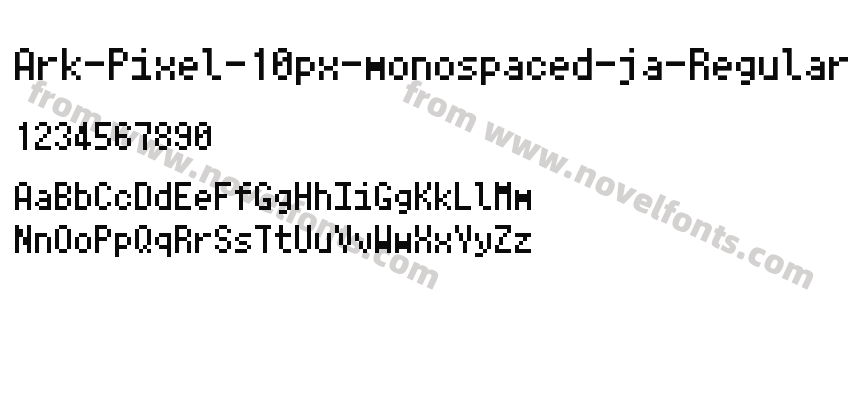 Ark-Pixel-10px-monospaced-ja-RegularPreview