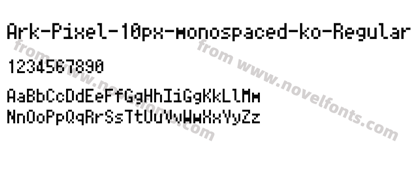 Ark-Pixel-10px-monospaced-ko-RegularPreview