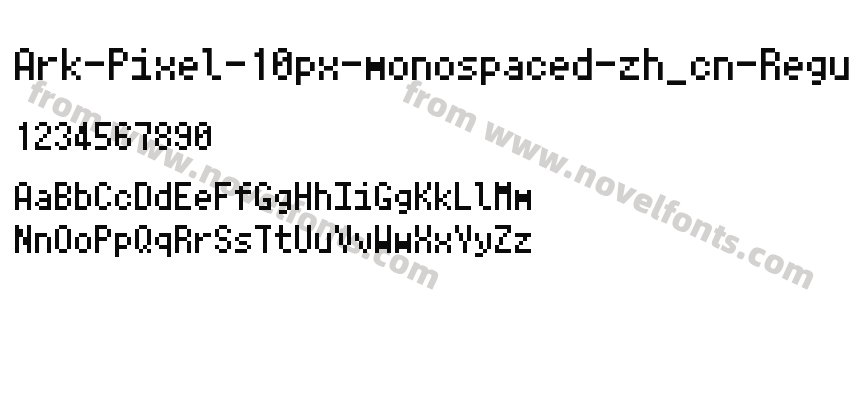 Ark-Pixel-10px-monospaced-zh_cn-RegularPreview