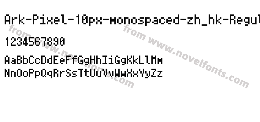 Ark-Pixel-10px-monospaced-zh_hk-RegularPreview